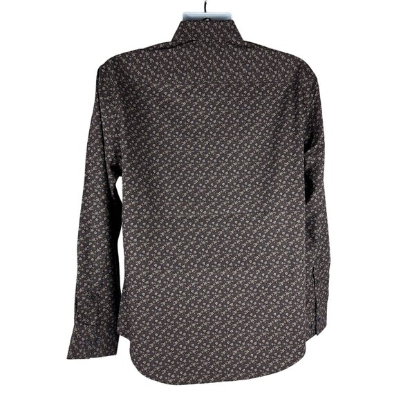 Society Of Threads Mens Slim Fit Floral Shirt No Iron Wrinkle-Free Size M - Picture 2 of 8